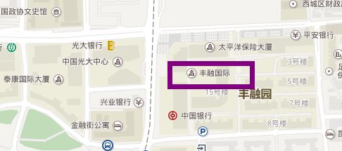 丰融国际大厦地图